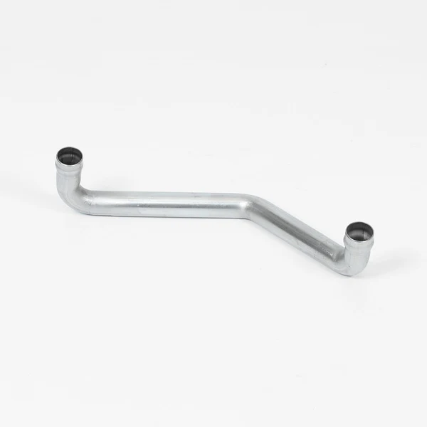 Offset bent tube component with two upturned open ends